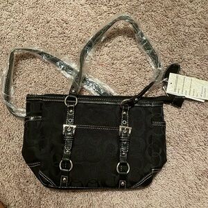 Black Buckle Handbag